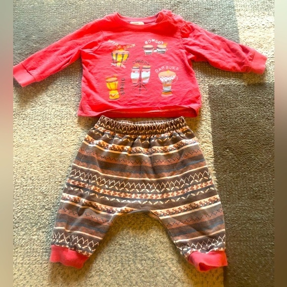 Nordstrom Peek Kids Stevie Never Too Young Pant Set - Picture 2 of 6